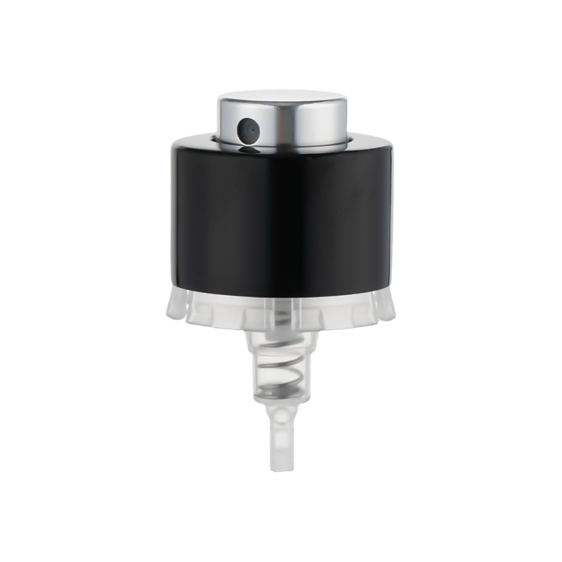 Bomba pulverizadora de perfume Simple Crimp de plástico a presión de 20 mm, dosis de 0,1 cc
